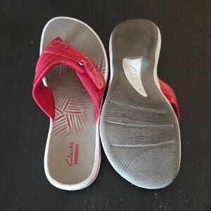 Clarks Women's Vibrant Red Sandals